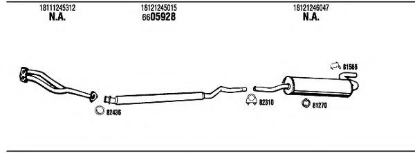 WALKER BW52016B Exhaust System